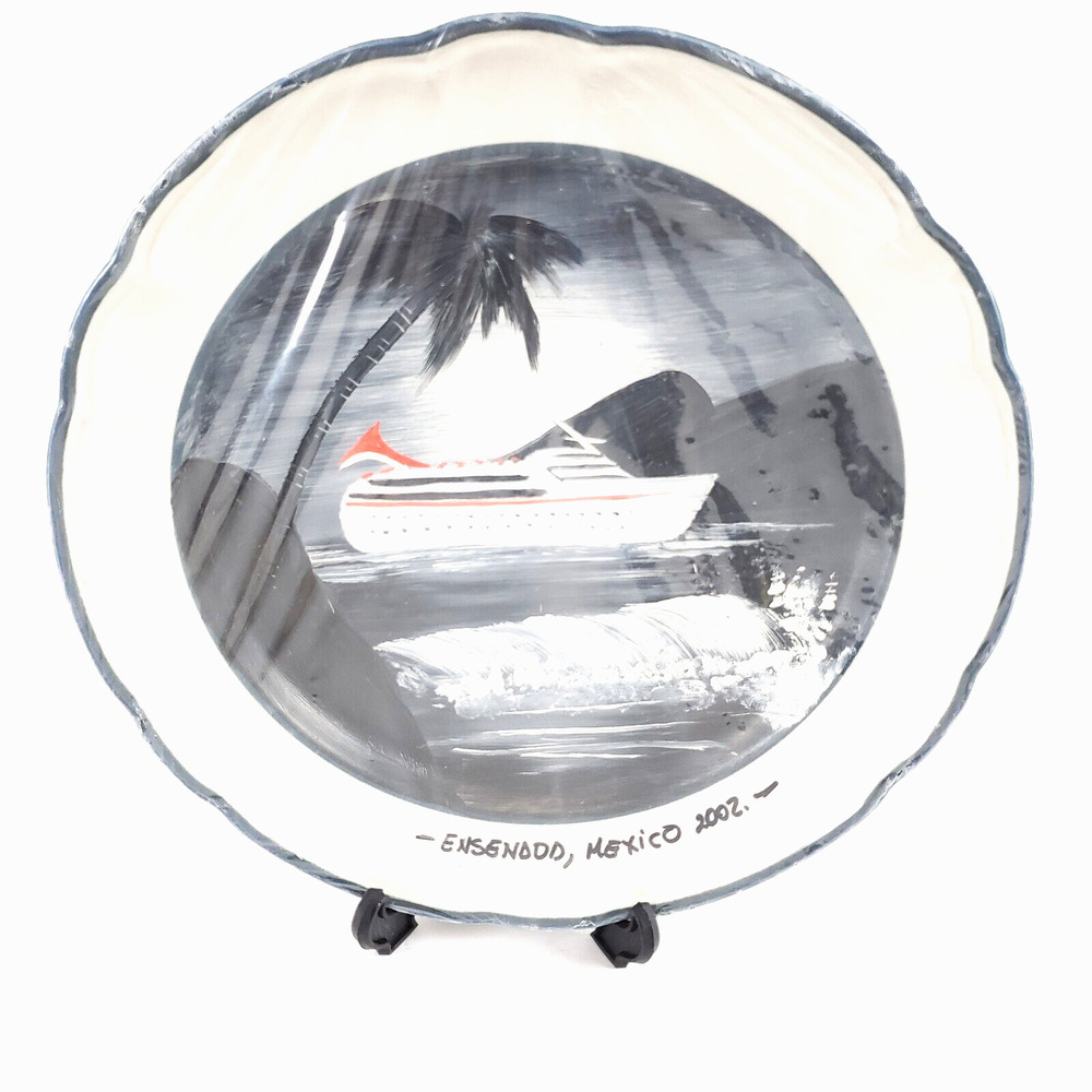 Royal Caribbean Cruise Ensenada Mexico 2002 Handpainted Collectible 7" Plate